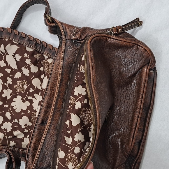 VINTAGE AMERICAN COLLECTION Nine West Leather Boho Hobo adjustable strap - Picture 6 of 11